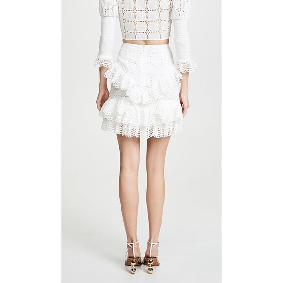 THURLEY Raven Miniskirt 100% cotton AU6/US2 - Picture 2 of 12